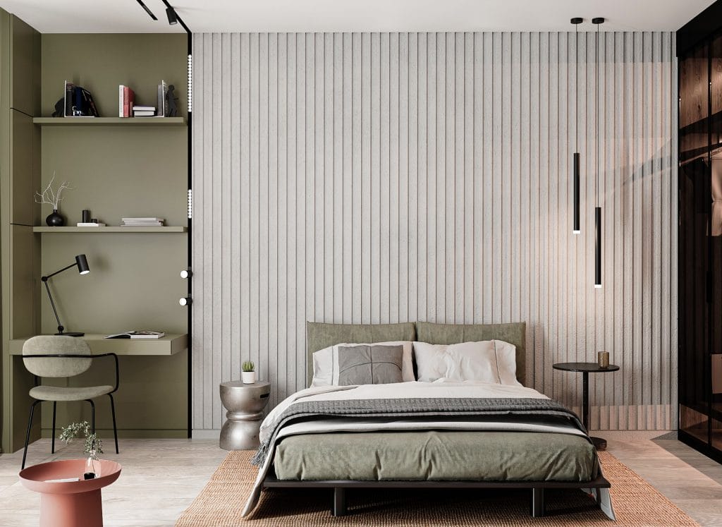 Modern storage tips for small bedrooms by DECORILLA