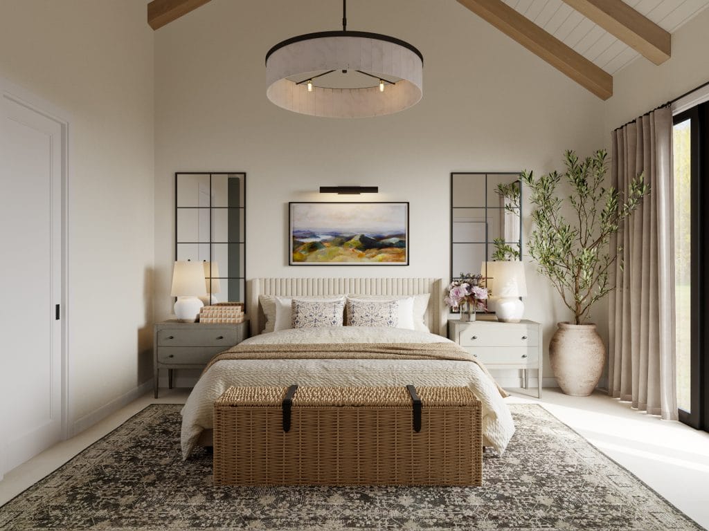 French cottage style bedroom by Decorilla