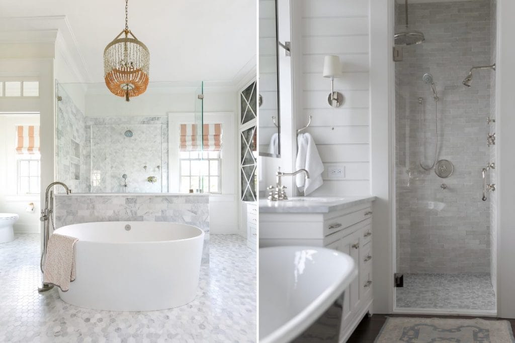 Bathroom remodel designs by Decorilla designer, Lauren L. 