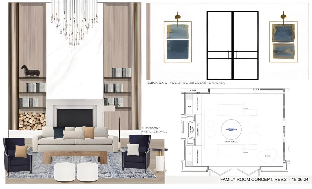 Preliminary proposal by Decorilla designer, Laura A.