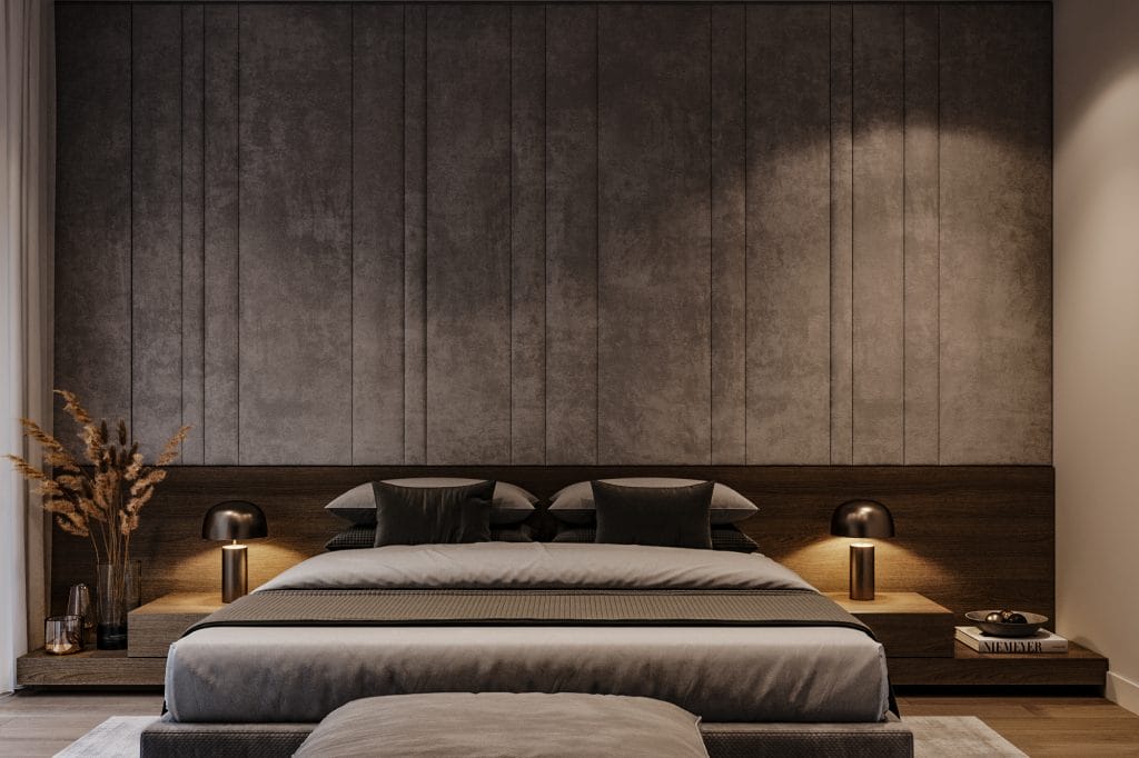 Understated elegance and simplicity in a modern minimal bedroom by Decorilla