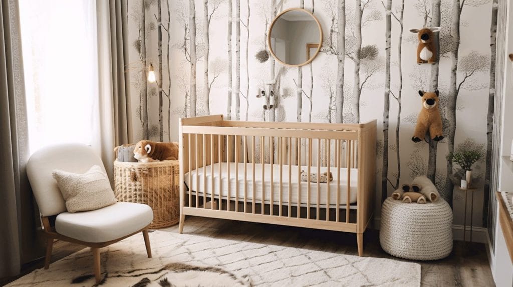 Before After Adorable Forest Themed Nursery Decorilla Online Interior Design