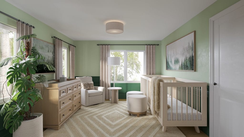 Nature-inspired nursery by Decorilla