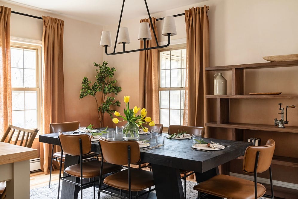 Sustainable dining room design trends 2025 by Decorilla designer, Cristiane P. 