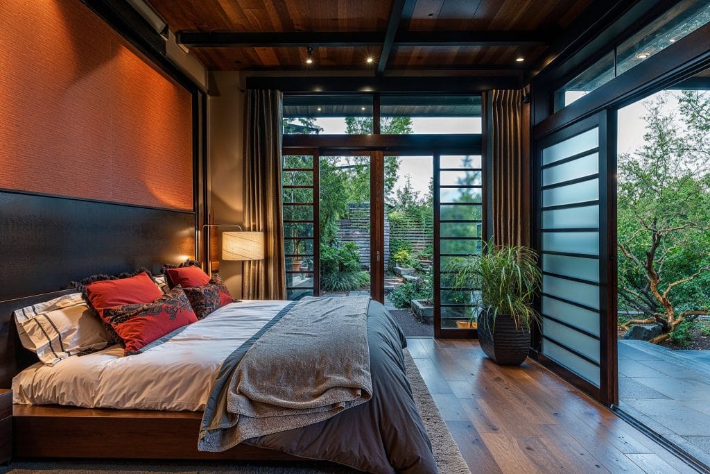 Zen-inspired master bedroom design by Decorilla