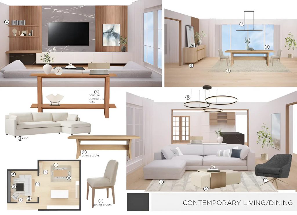 Preliminary proposal by Decorilla designer, Maya M.