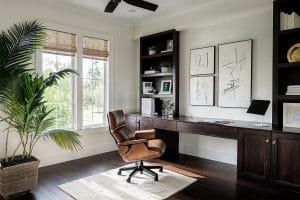 Zen home office interior design before and after, by Decorilla