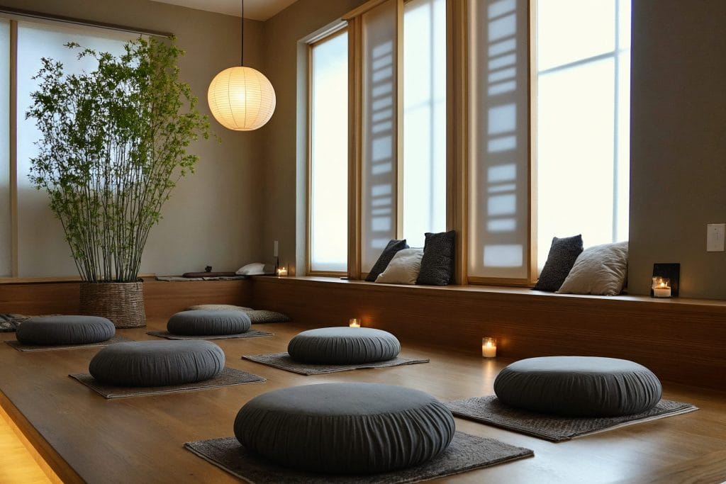 Zen meditation room office trends by DECORILLA