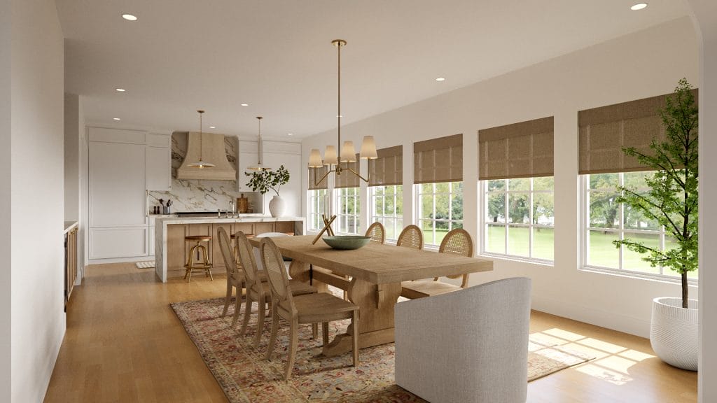 A sophisticated dining room by Decorilla