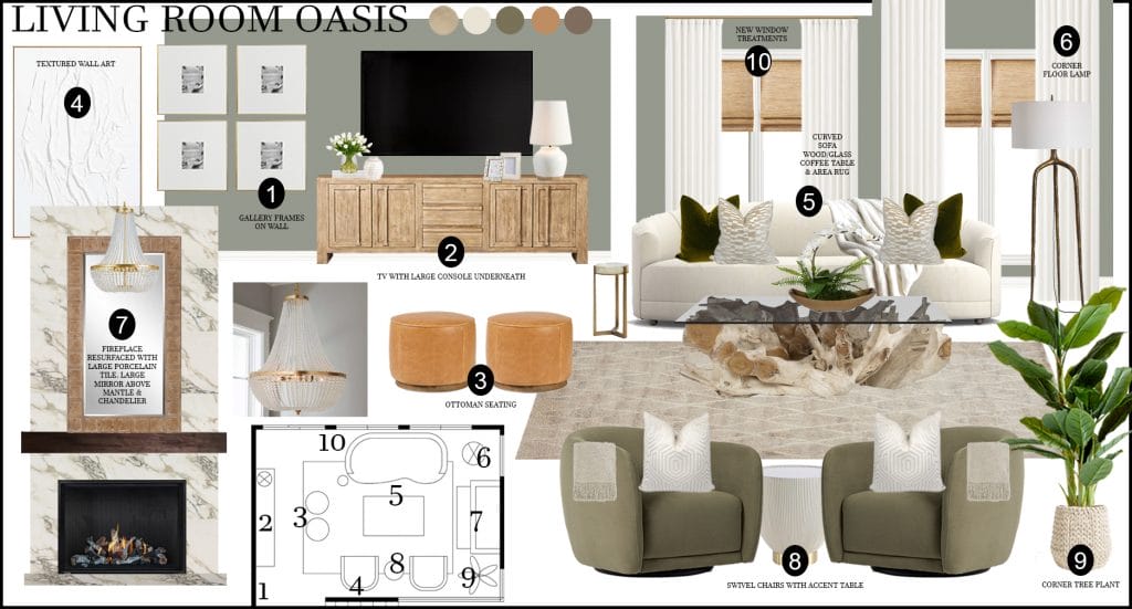 Preliminary proposal by Decorilla designer Rachel H.