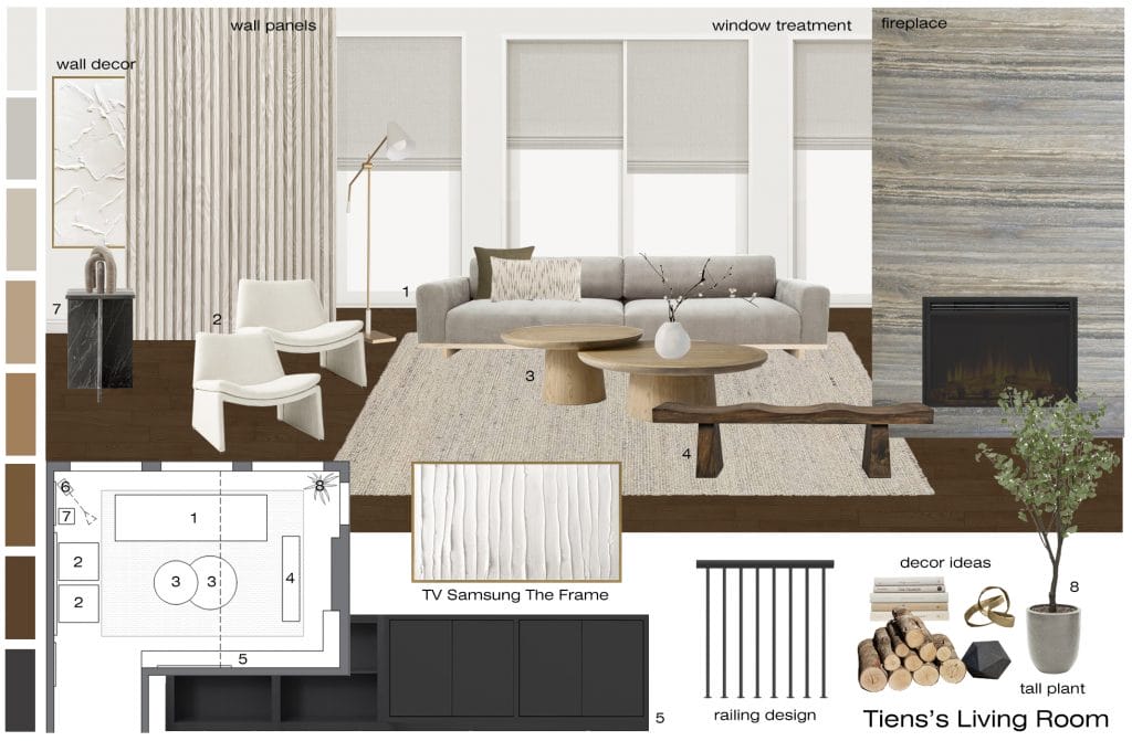 Preliminary proposal by Decorilla designer Salma A.