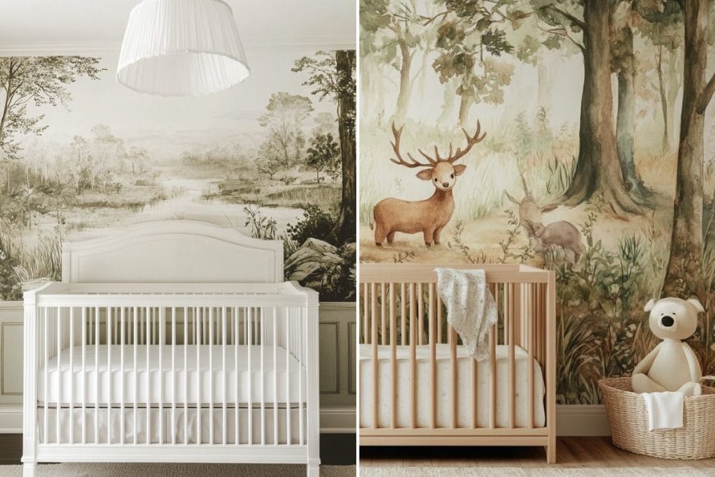 Woodland nursery theme by Decorilla