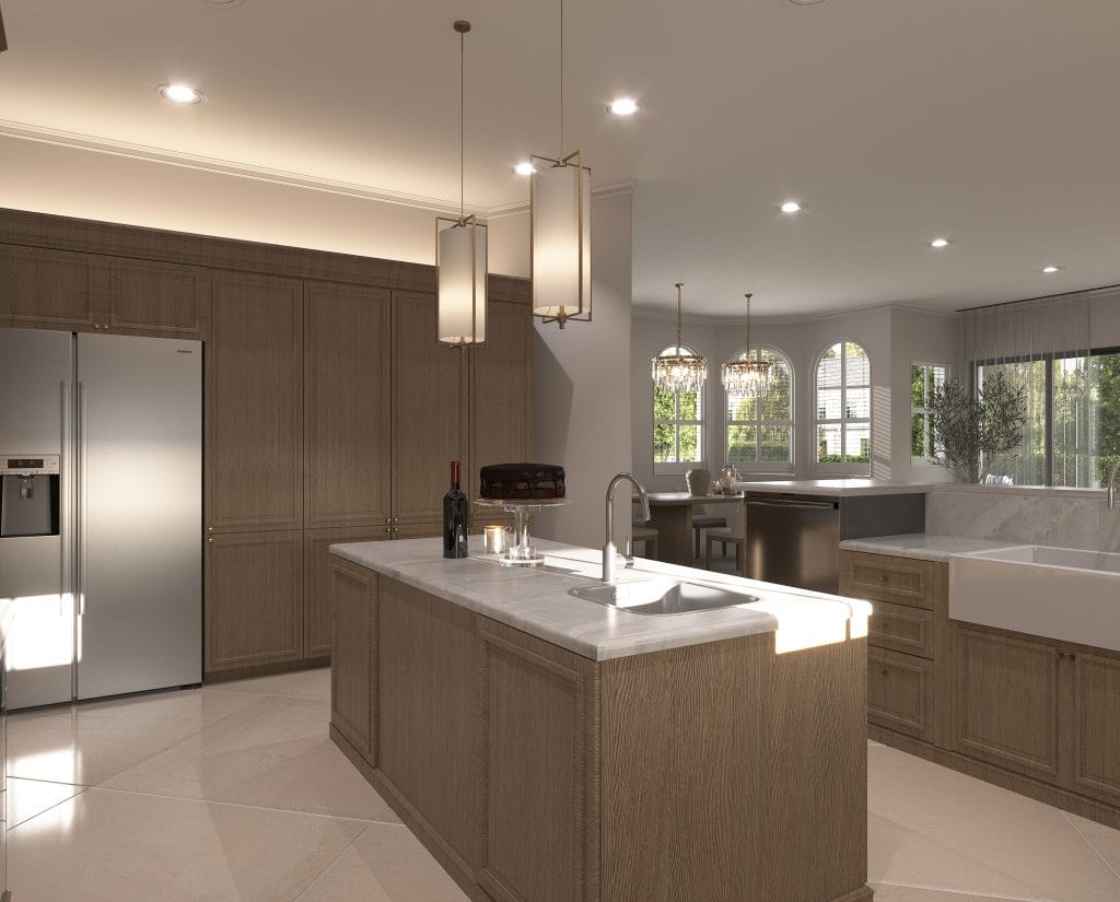 Contemporary open kitchen by Decorilla