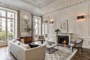 Parisian modern wall molding ideas by Decorilla