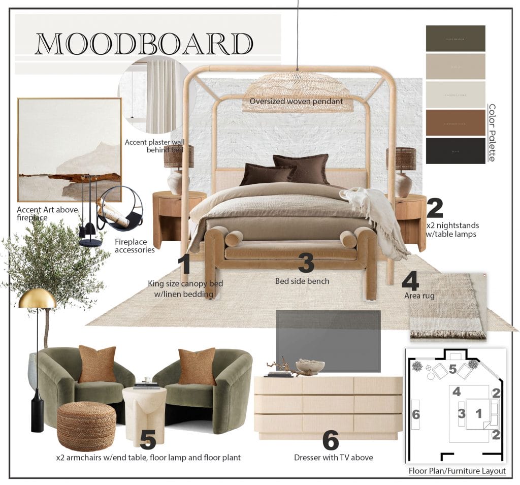 Preliminary proposal by Decorilla designer, Marine H.