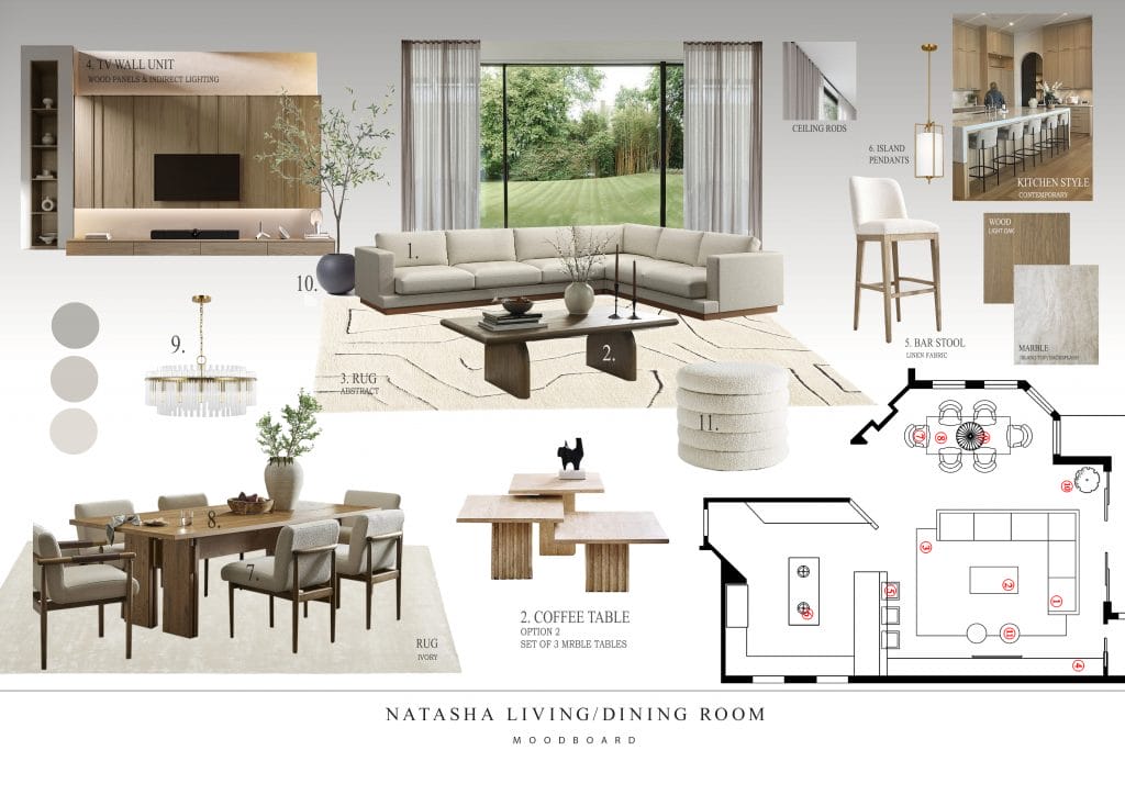 Preliminary proposal by Decorilla designer, Nathalie I.