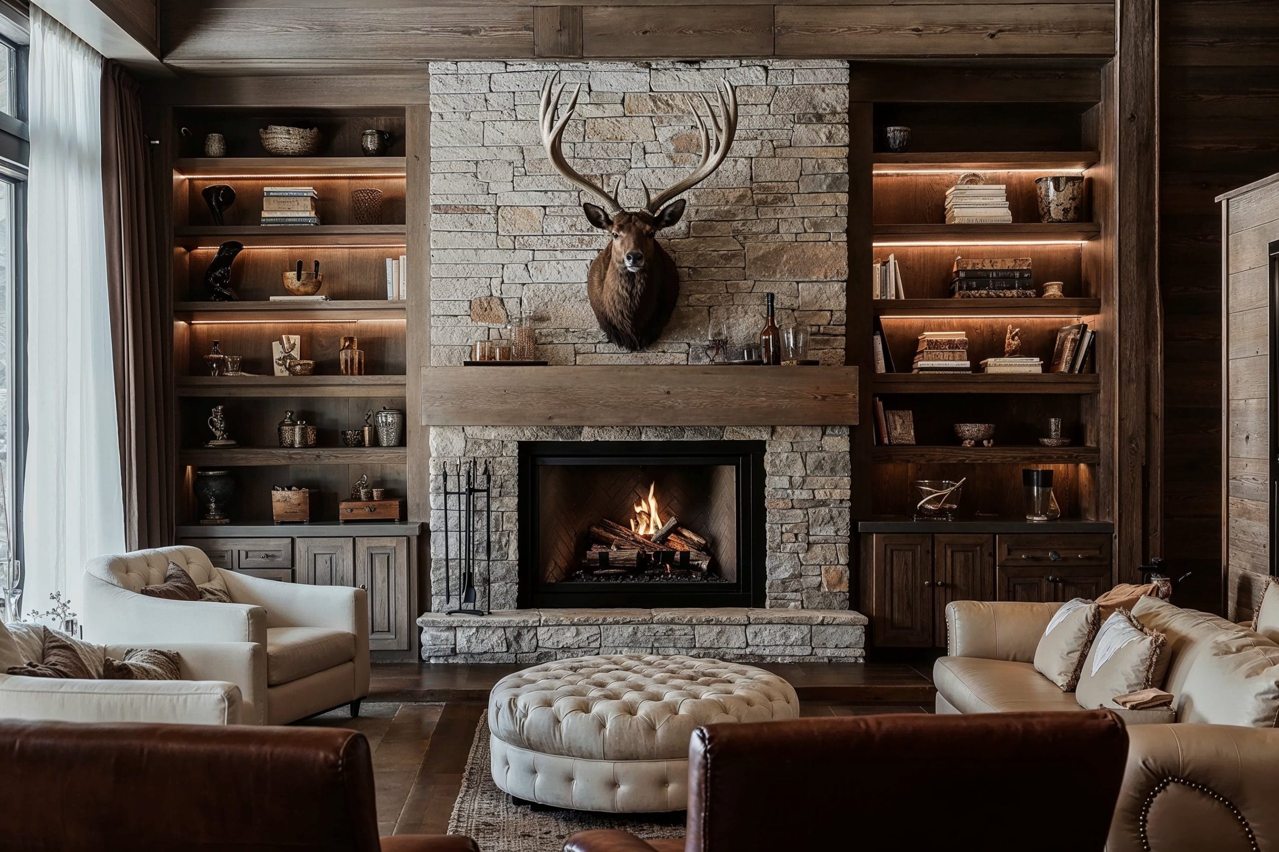 Before & After: Mountain Rustic Home Interior