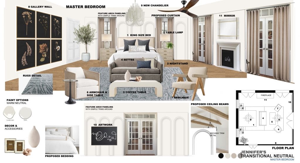 Preliminary proposal by Decorilla designer, Ibrahim H