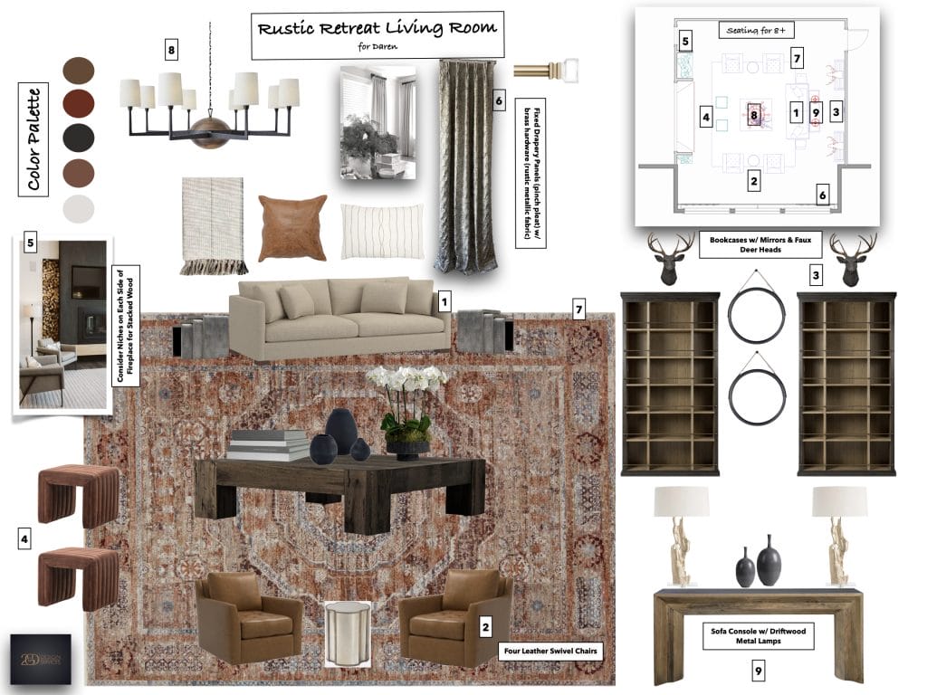 Preliminary proposal by Decorilla designer, Jason D.