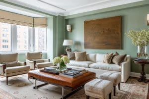 Soft green interior design ideas by Decorilla